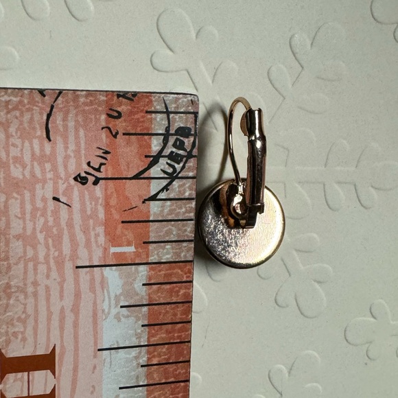 ❄️ SALE! NEW Holiday Rose Gold Leverback Christmas Earrings Animal Print Cross - Picture 10 of 11